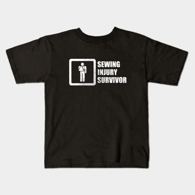 Sewing Injury Survivor Kids T-Shirt by GloopTrekker